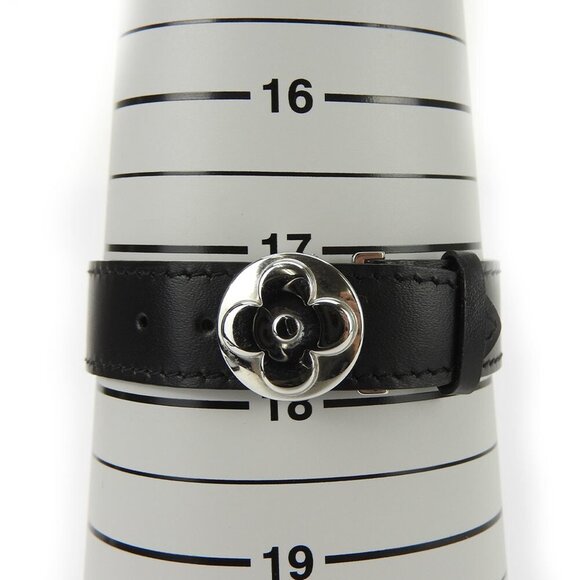 LOUIS VUITTON Black Leather Charm Bracelet - Picture 9 of 10
